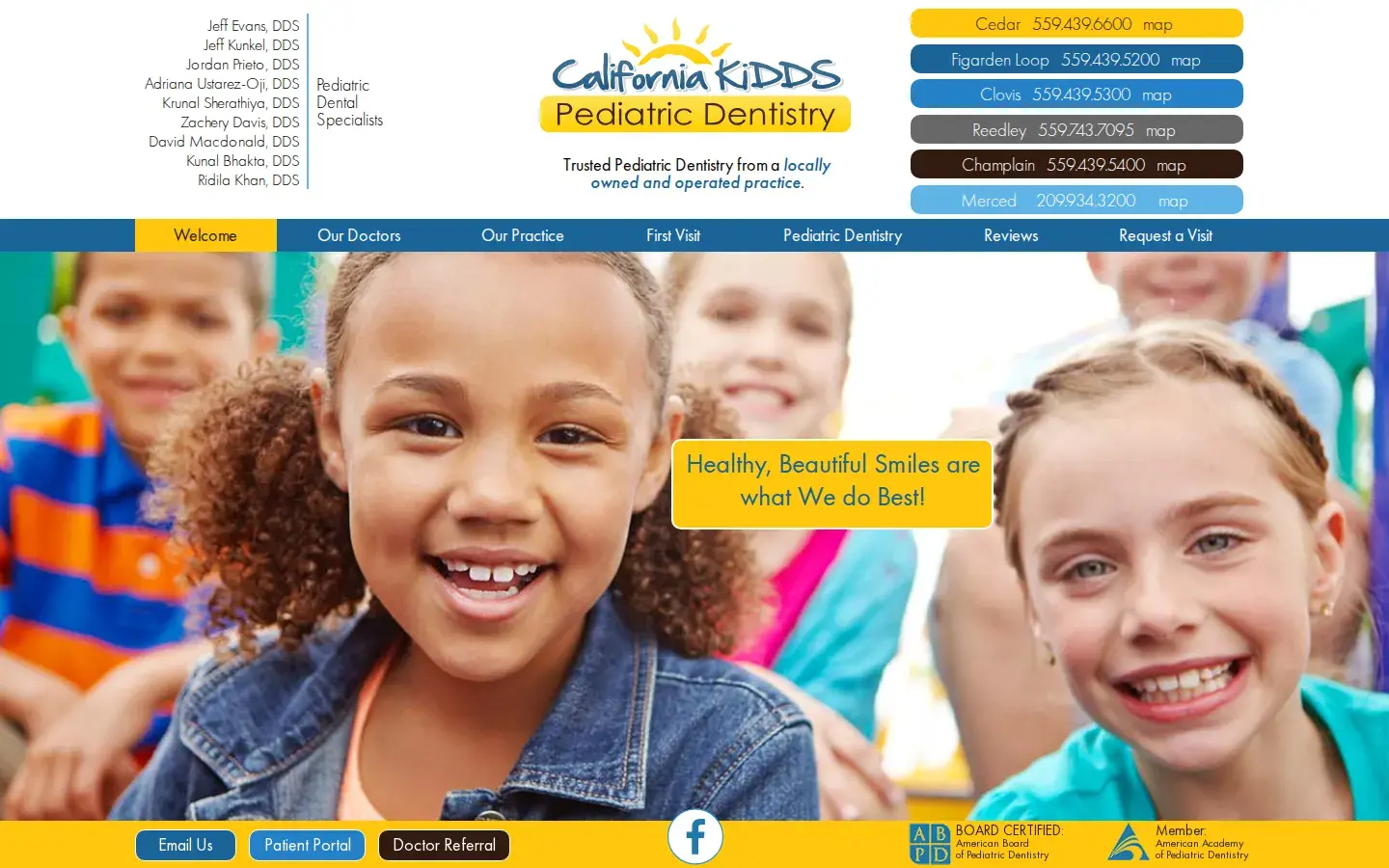 Homepage preview of California KiDDS Pediatric Dentistry