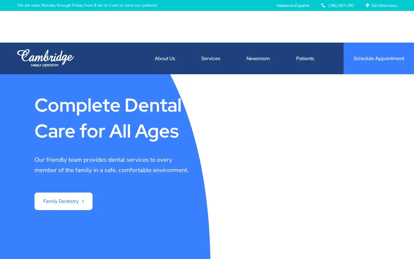 Homepage preview of Cambridge Family Dentistry