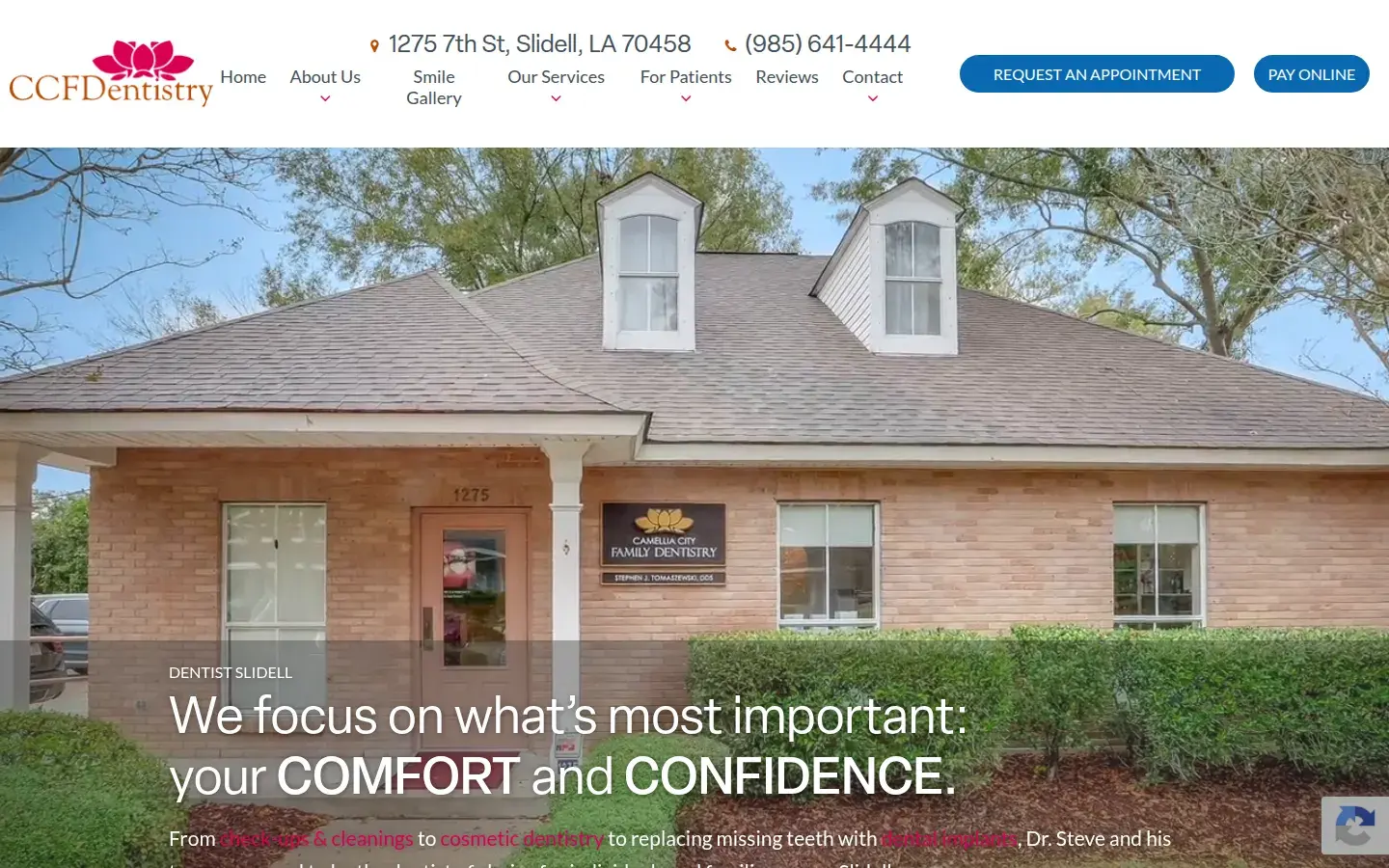 Homepage preview of Camellia City Family Dentistry