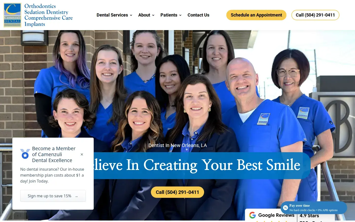 Homepage preview of Camenzuli Dental Excellence