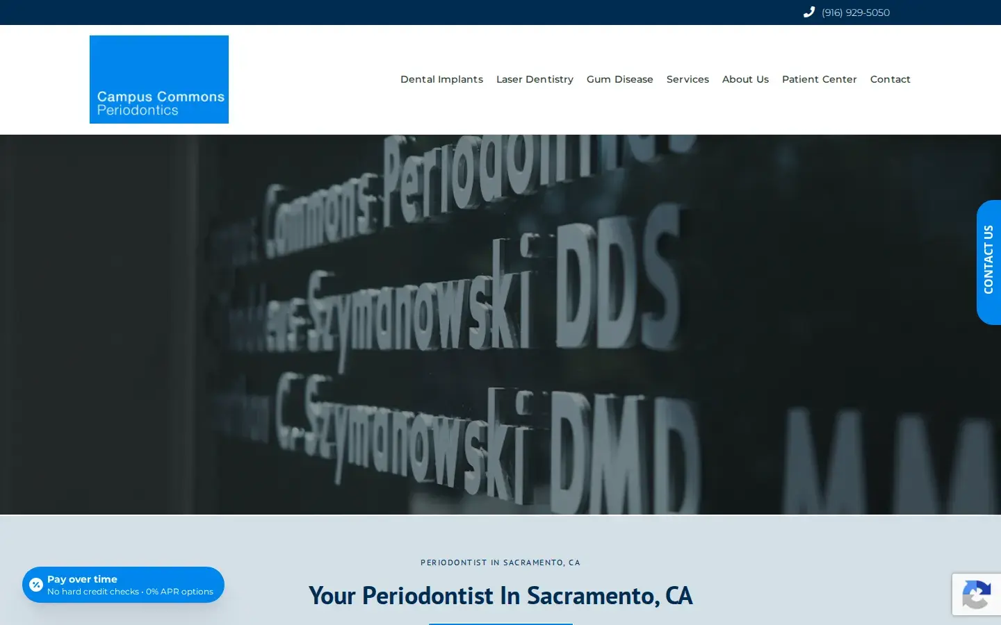 Homepage preview of Campus Commons Periodontics