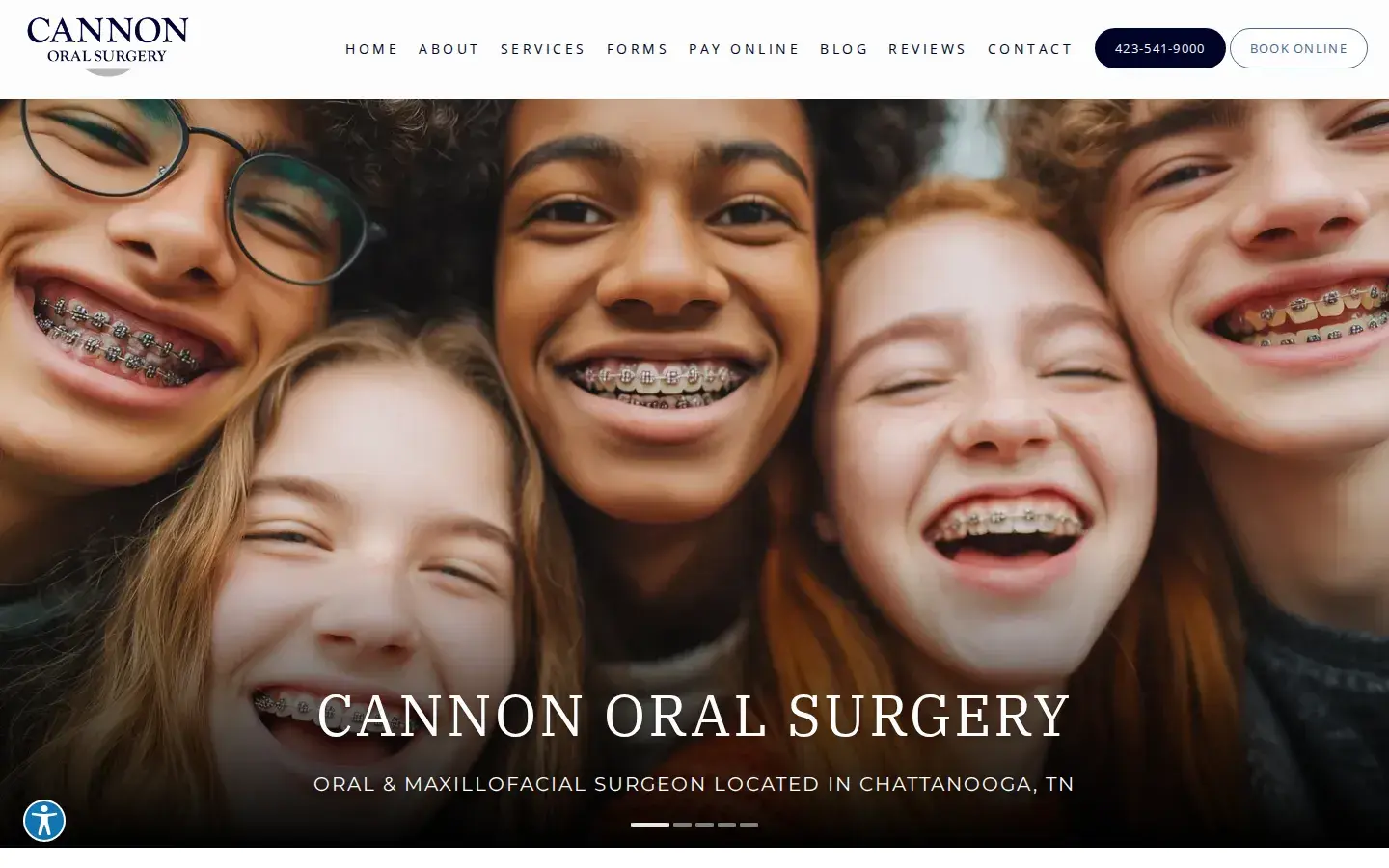 Homepage preview of Cannon Oral Surgery: Brandon Cannon, DDS