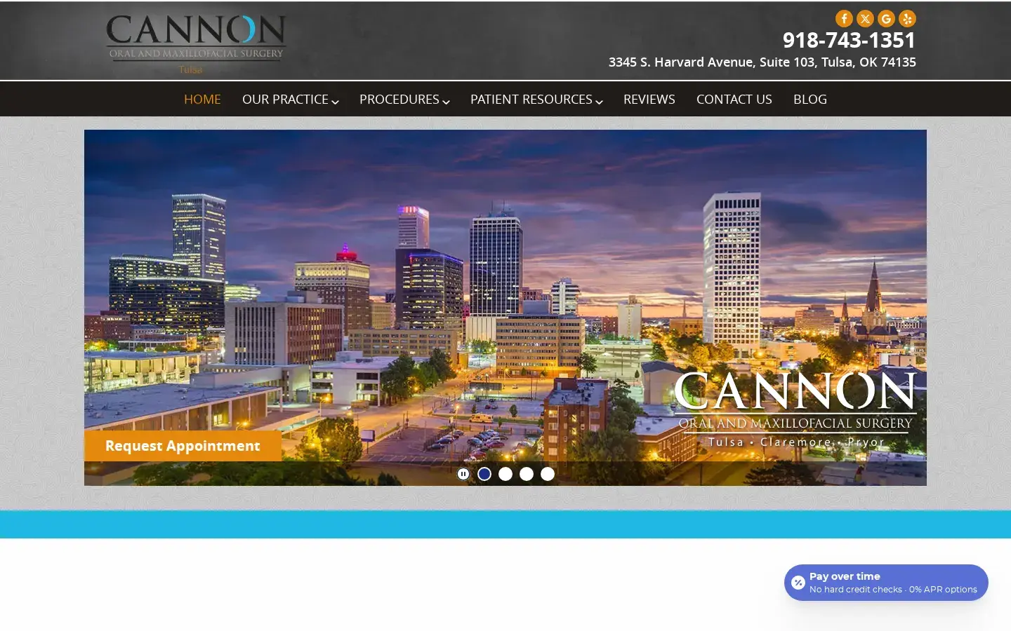 Homepage preview of Cannon Oral Surgery