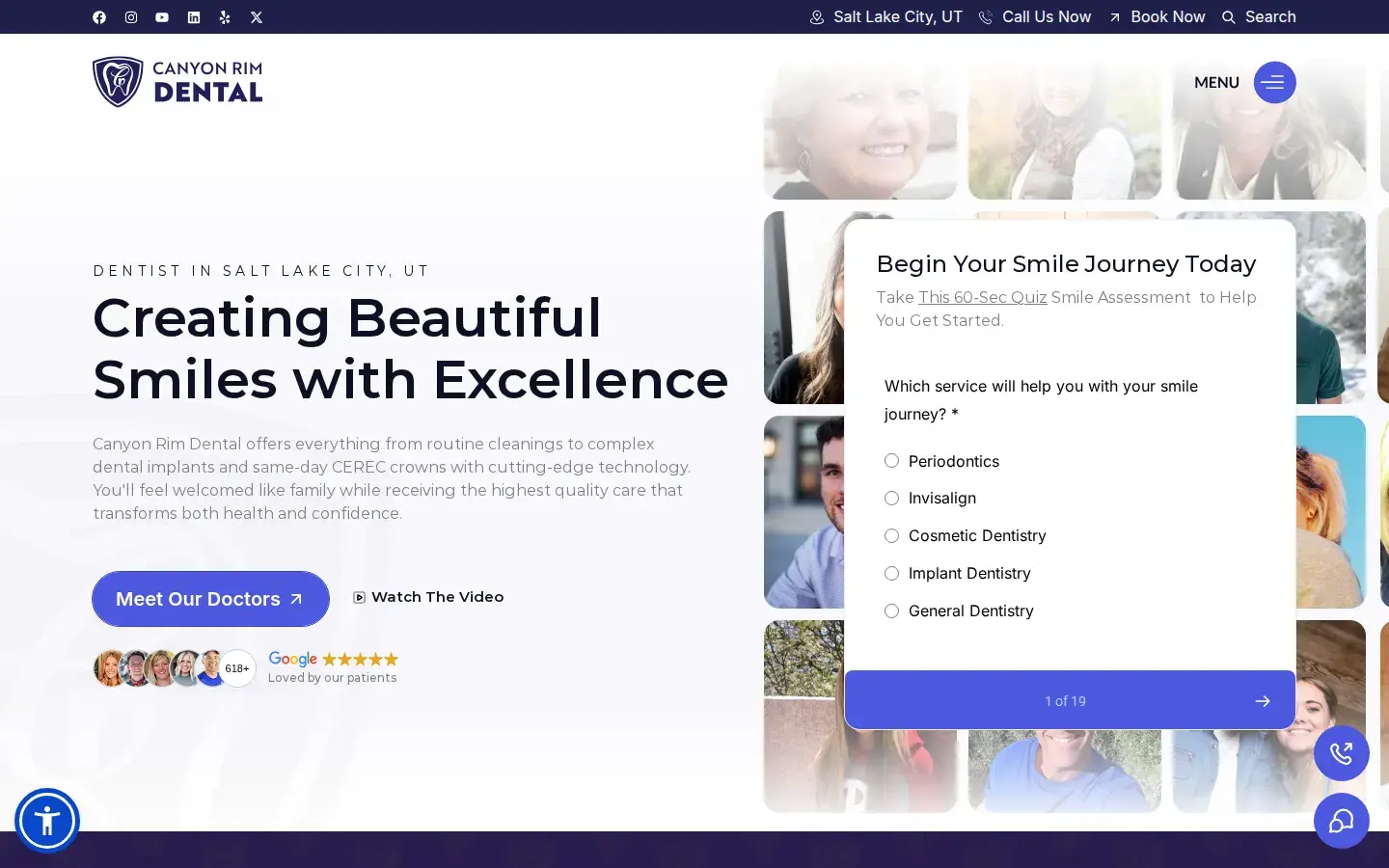 Homepage preview of Canyon Rim Dental Salt Lake