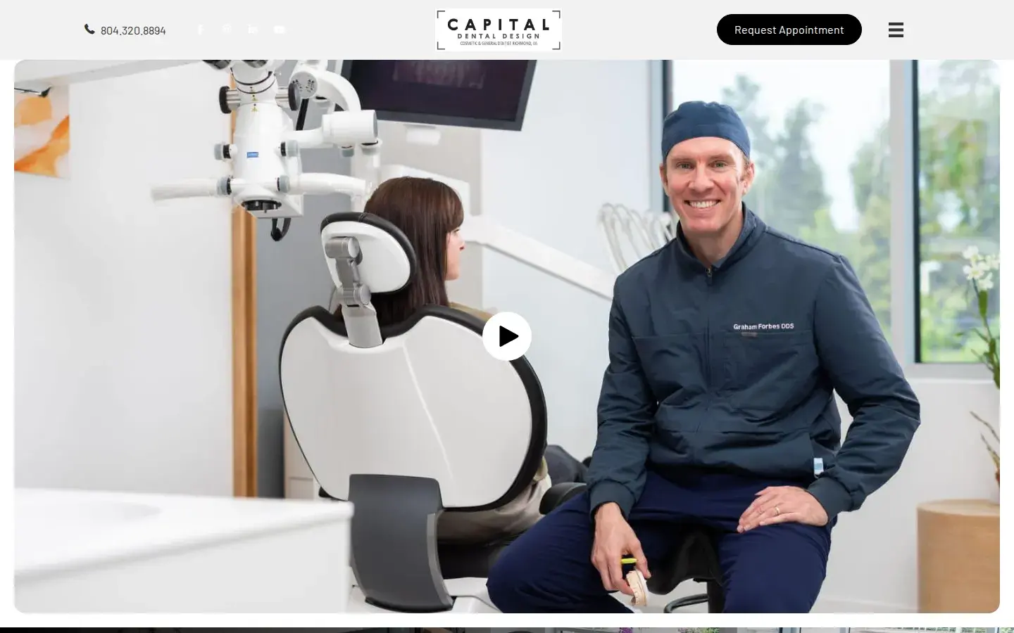 Homepage preview of Capital Dental Design - Richmond