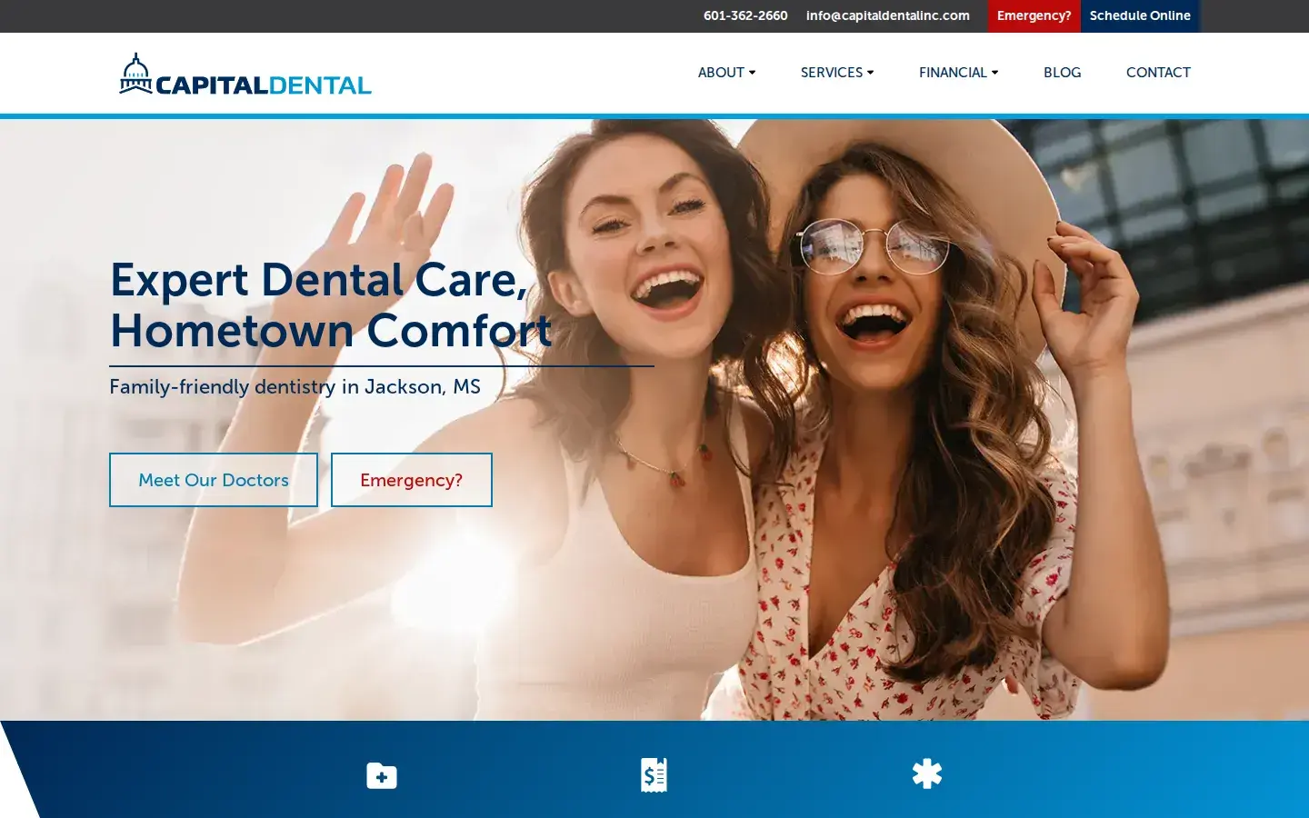 Homepage preview of Capital Dental, Inc.