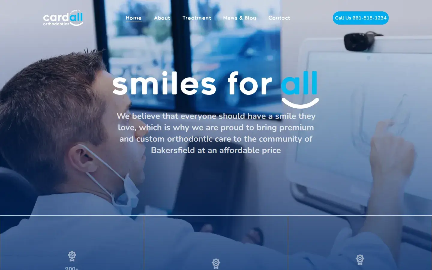 Homepage preview of Cardall Orthodontics