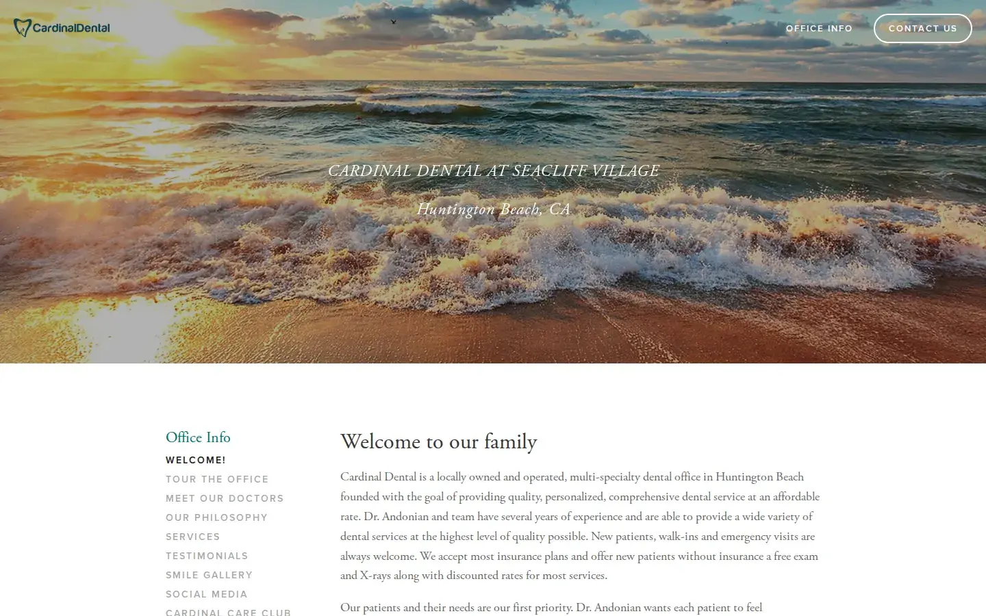 Homepage preview of Cardinal Dental HB