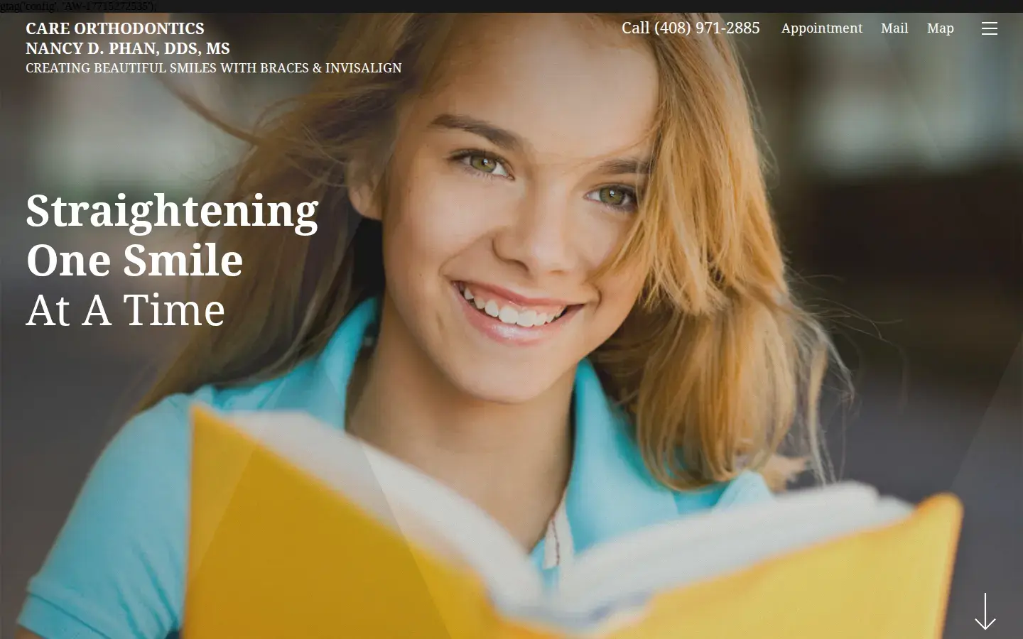 Homepage preview of Care Orthodontics