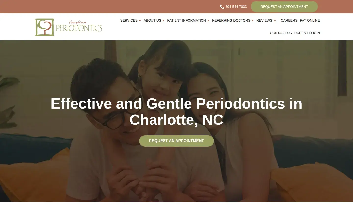Homepage preview of Carolina Periodontics: Shannon G Parsons DDS