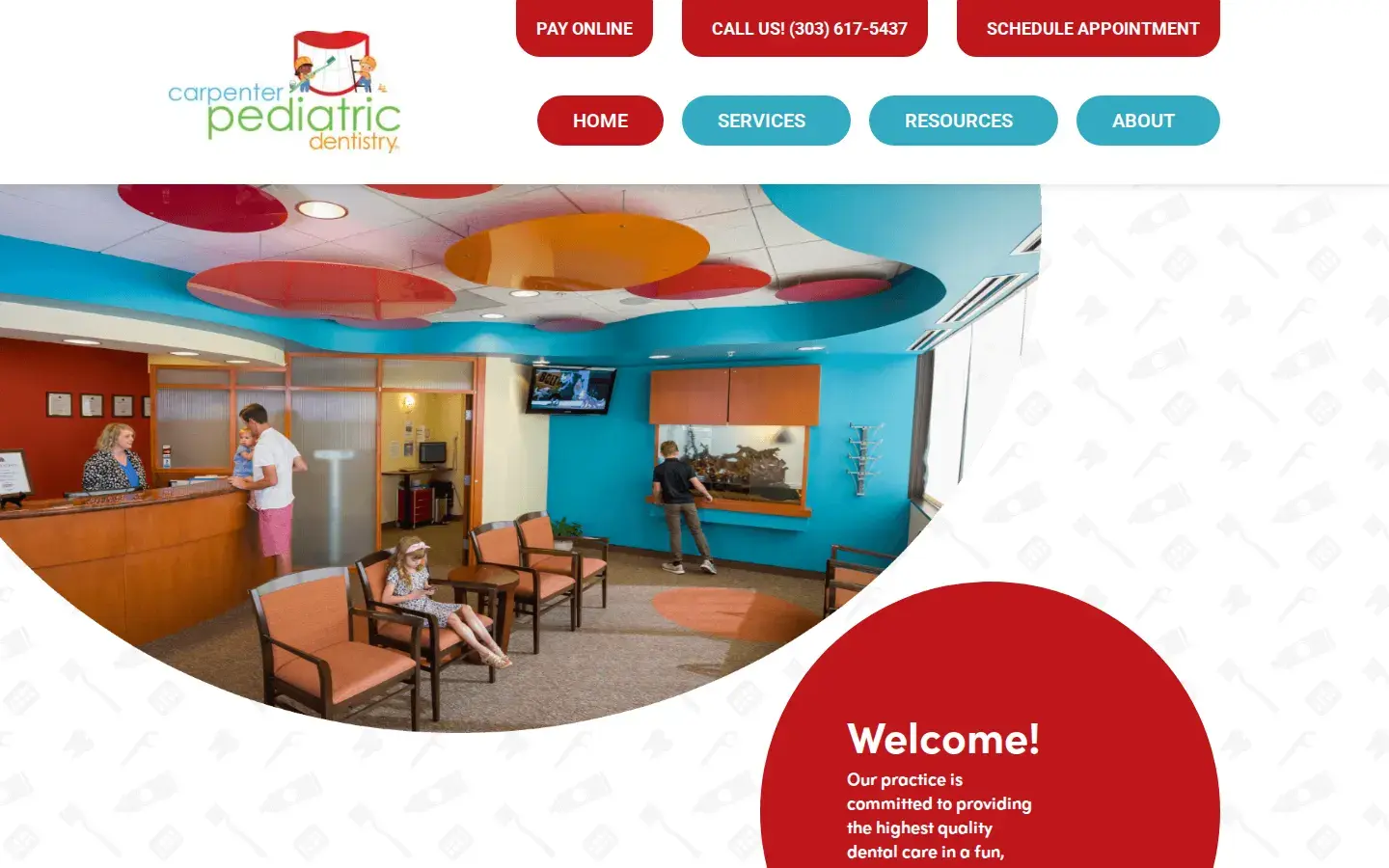 Homepage preview of Carpenter Pediatric Dentistry