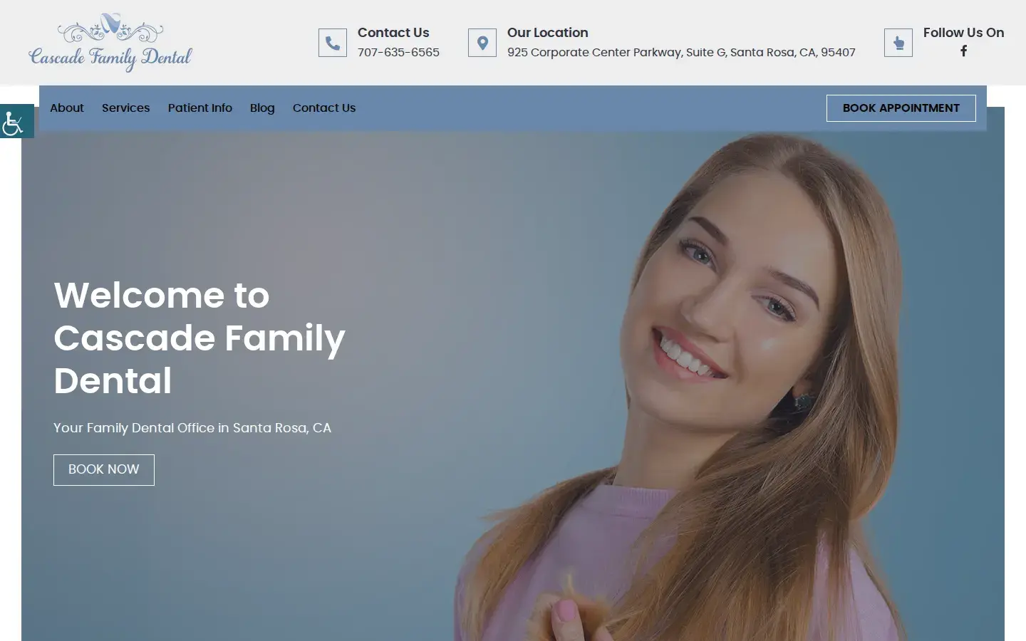 Homepage preview of Cascade Family Dental