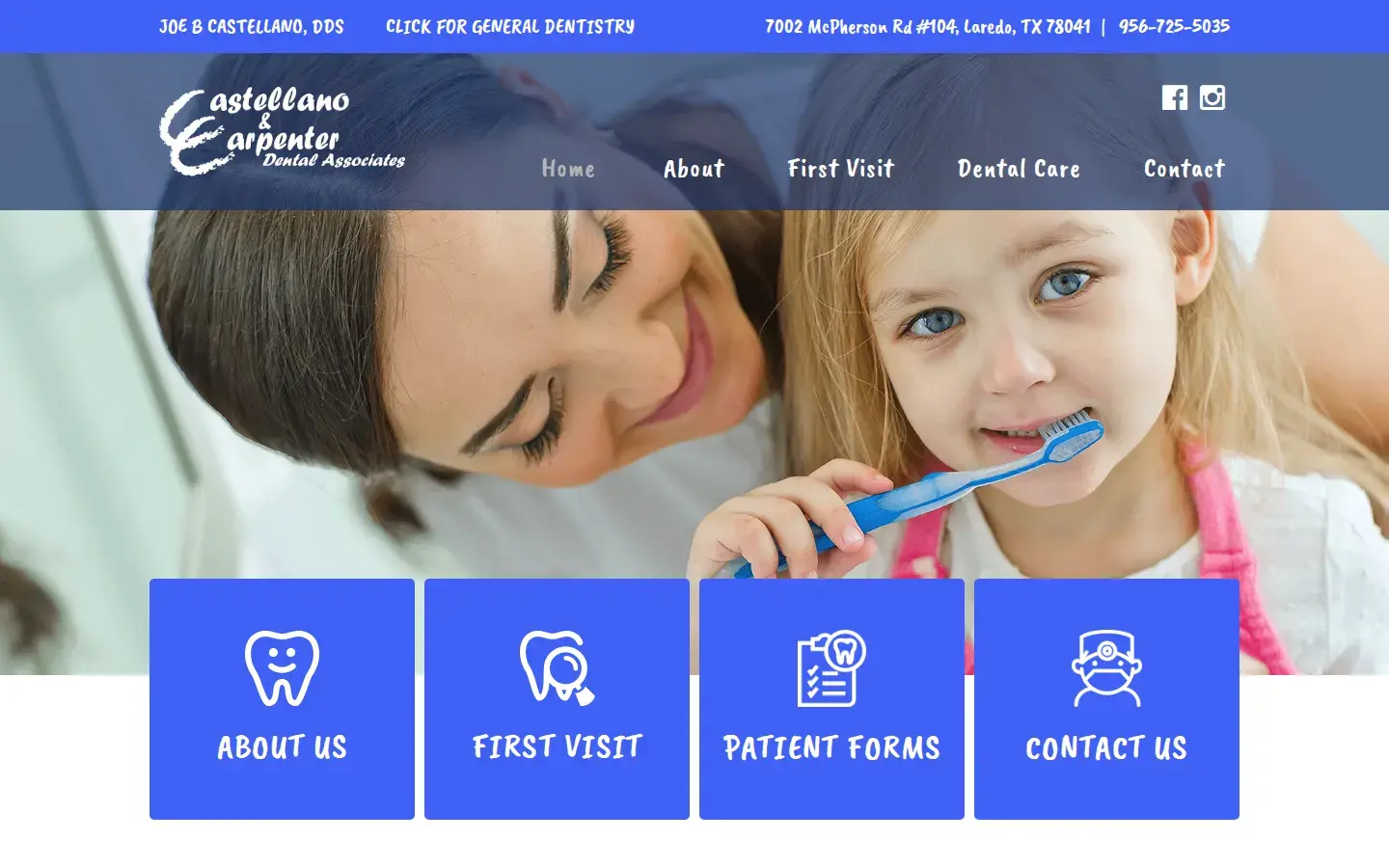 Homepage preview of Castellano & Carpenter Dental