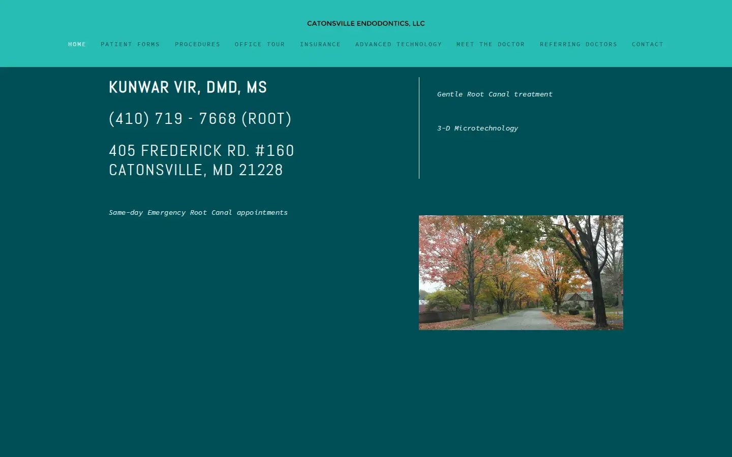 Homepage preview of Catonsville Endodontics, LLC