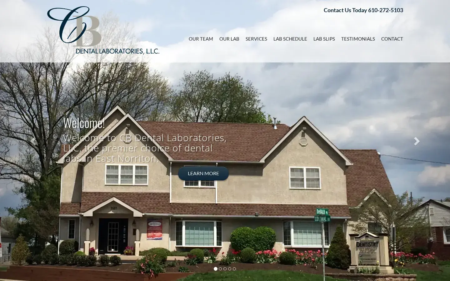 Homepage preview of CB Dental Laboratories L.L.C.