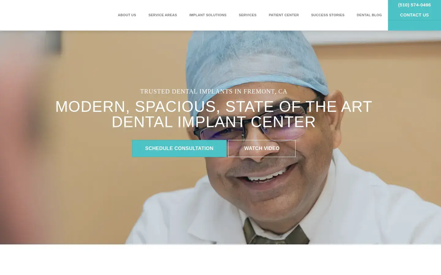 Homepage preview of Center for Implant Dentistry