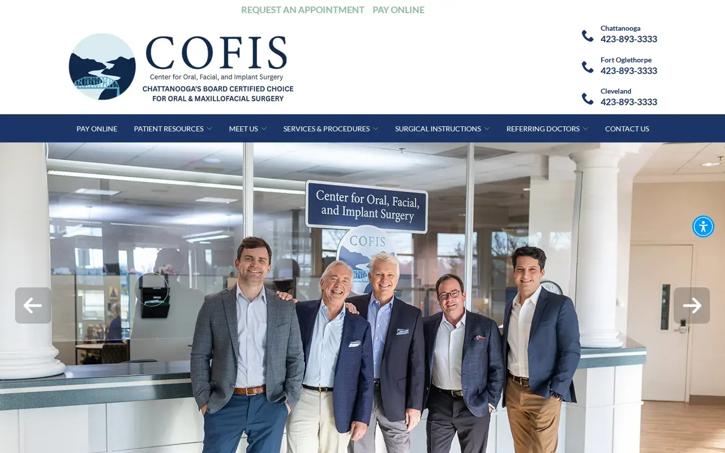 Homepage preview of Center-Oral & Facial Surgery
