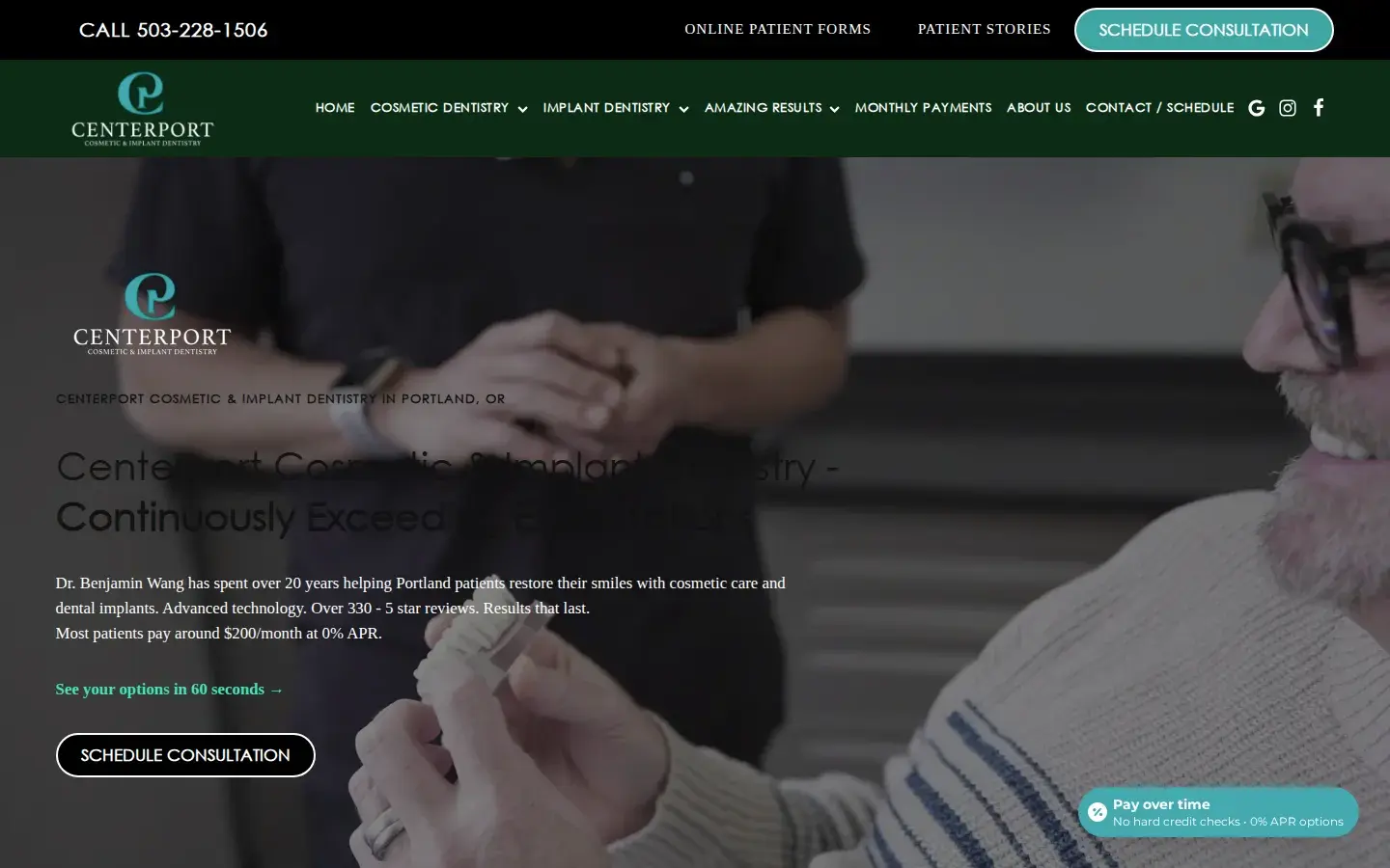 Homepage preview of Centerport Dental