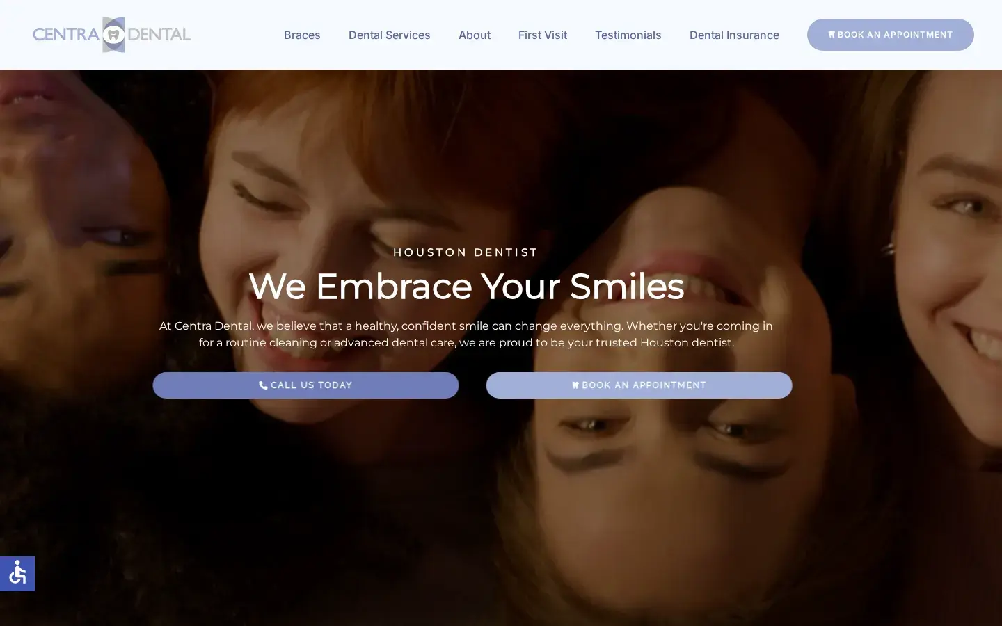 Homepage preview of Centra Dental Dentist