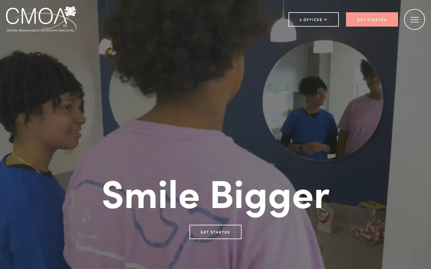 Homepage preview of Central Massachusetts Orthodontic Associates