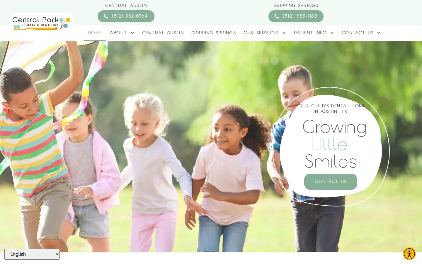 Homepage preview of Central Park Pediatric Dentistry