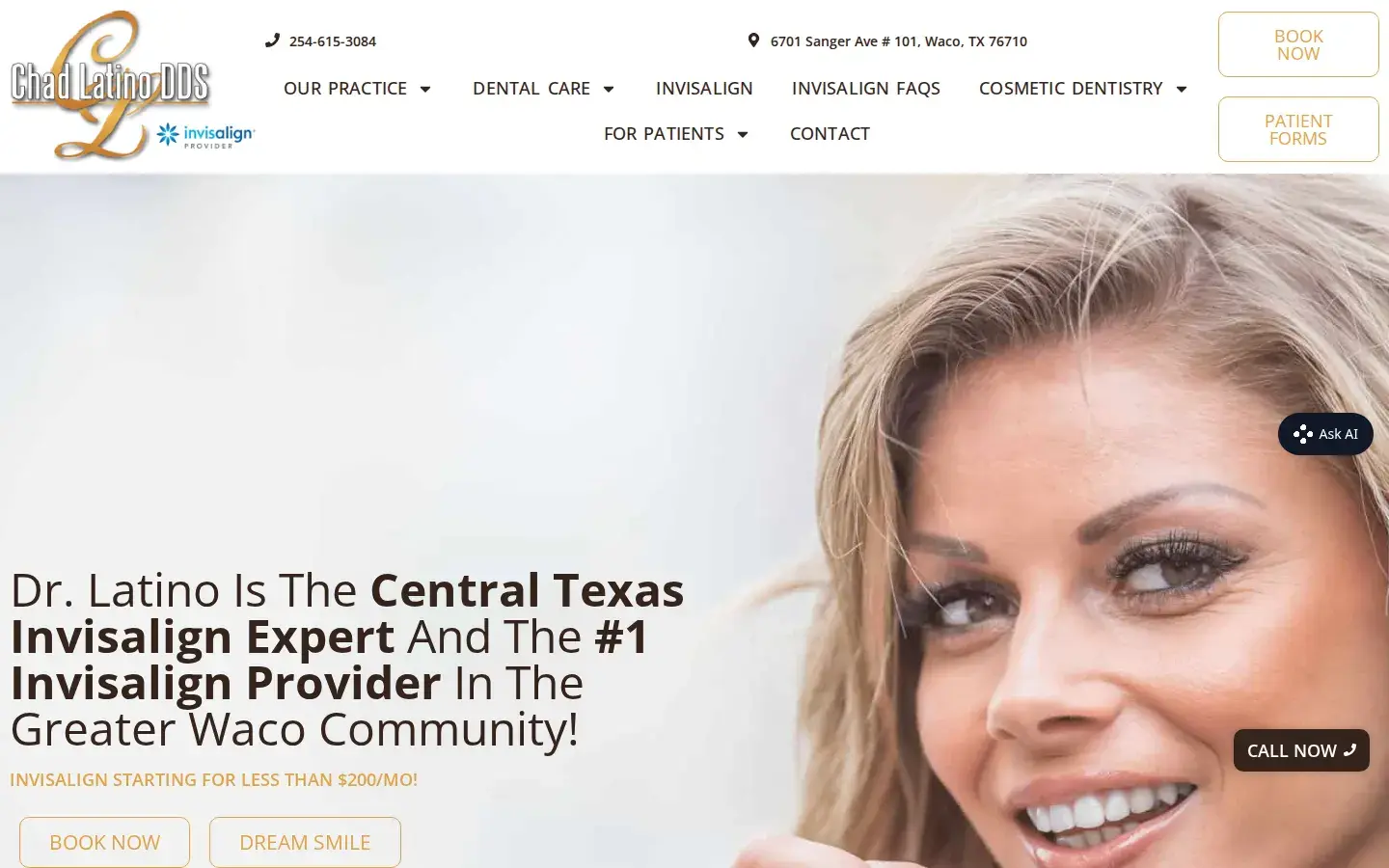 Homepage preview of Chad Latino, DDS