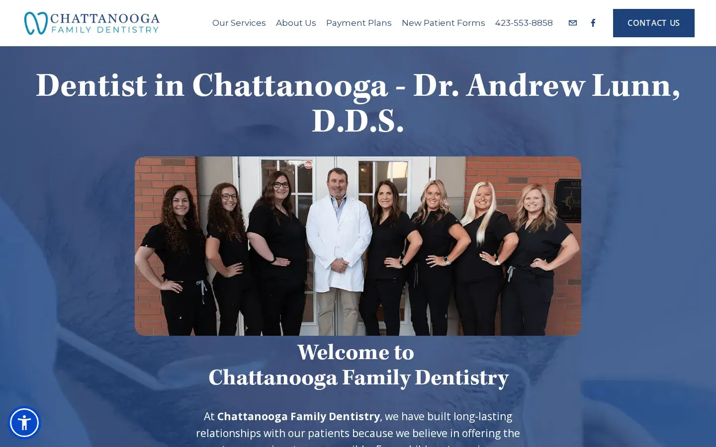Homepage preview of Chattanooga Family Dentistry