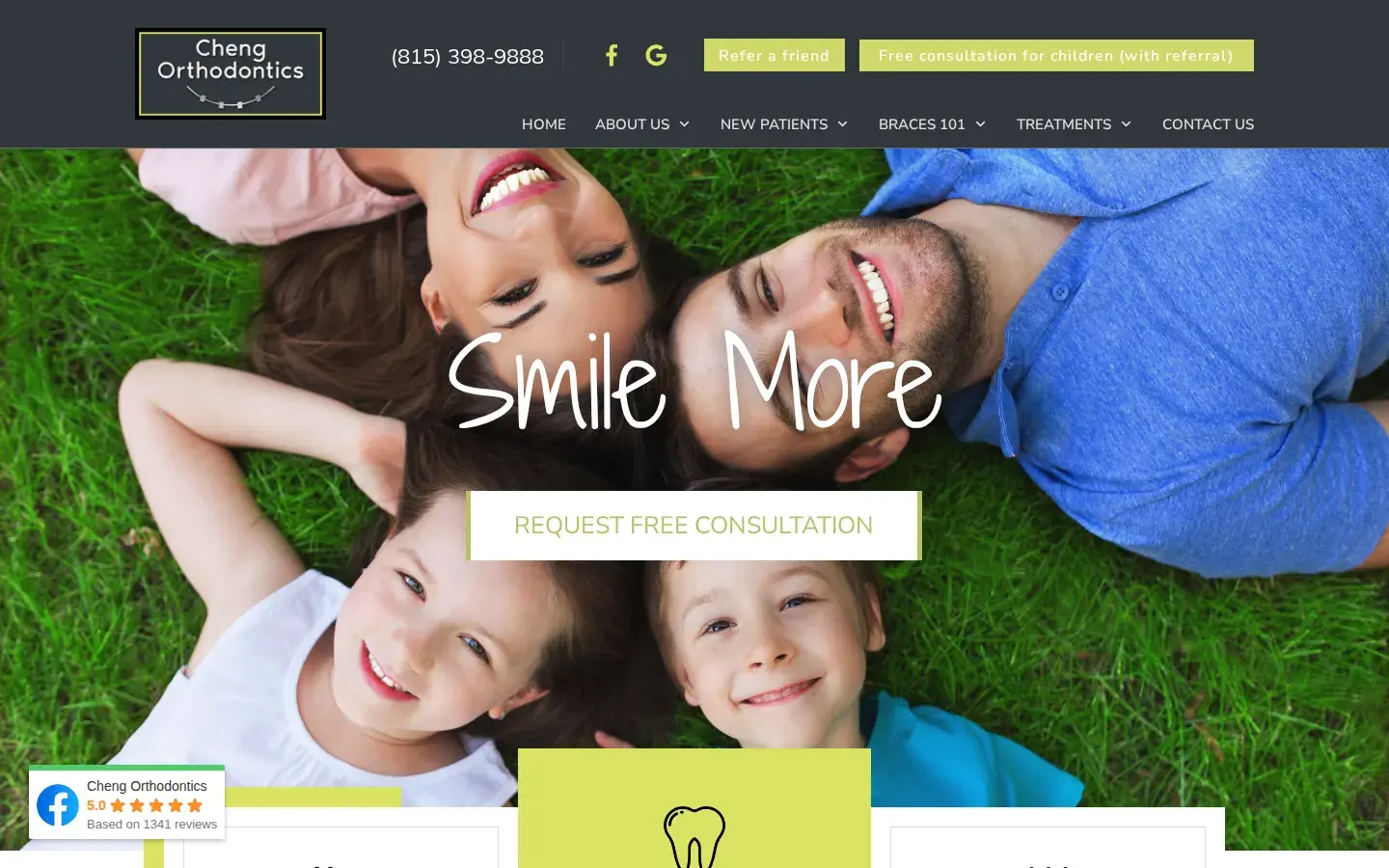 Homepage preview of Cheng Orthodontics