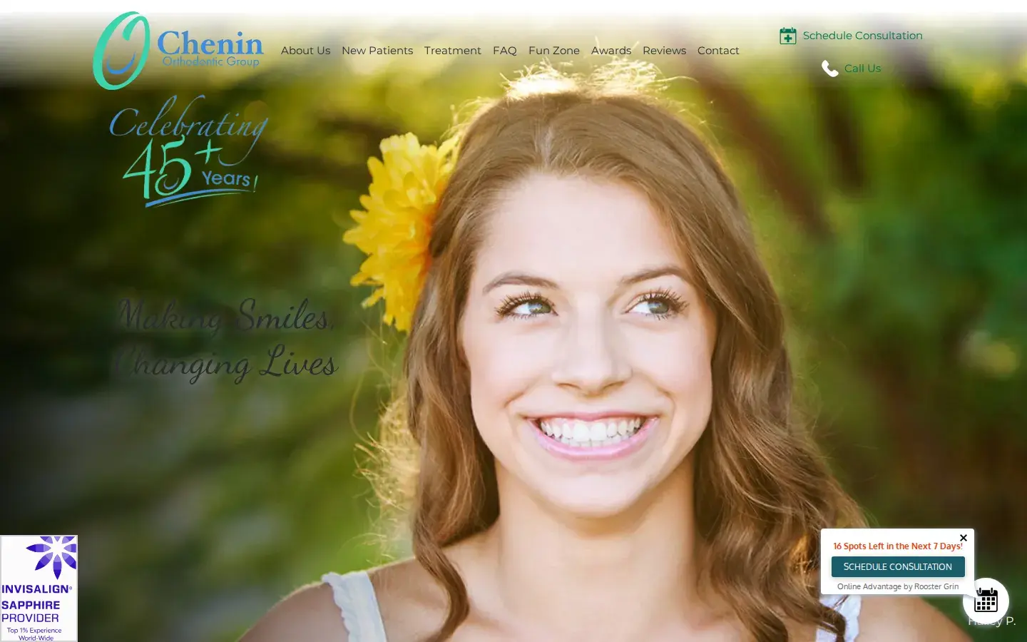 Homepage preview of Chenin Orthodontic Group