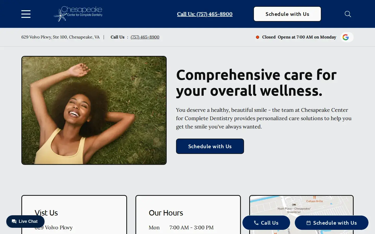 Homepage preview of Chesapeake Center for Complete Dentistry