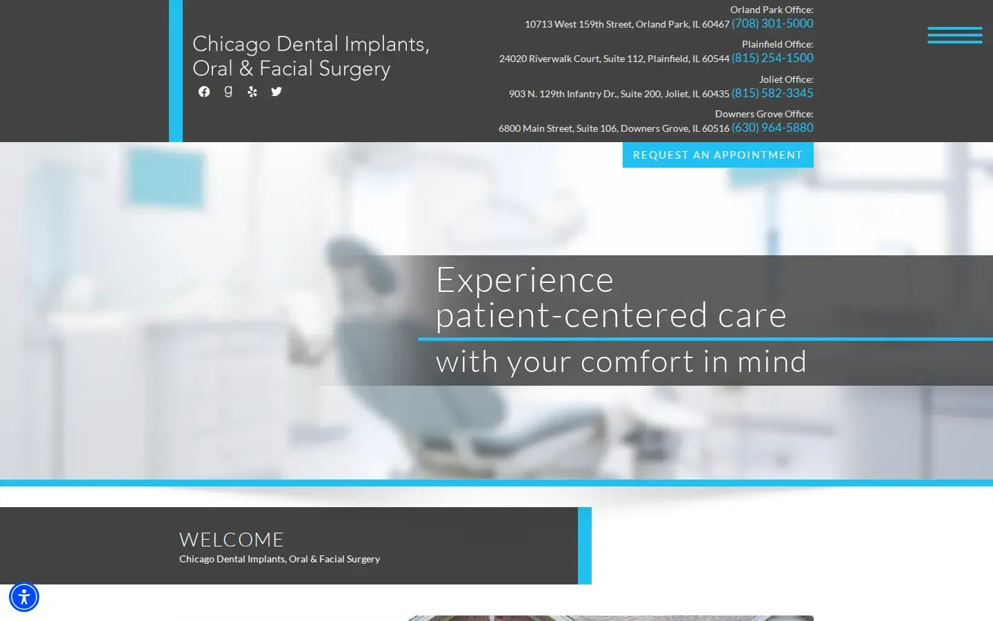 Homepage preview of Chicago Dental Implants & Oral Surgery
