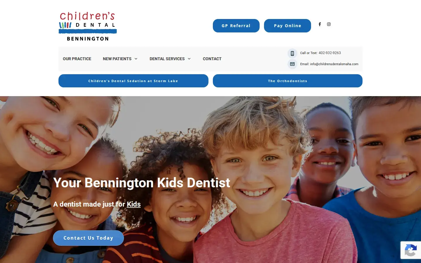 Homepage preview of Children's Dental Specialists