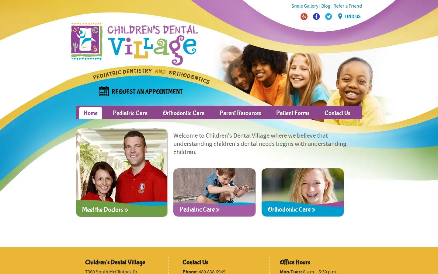 Homepage preview of Children’s Dental Village