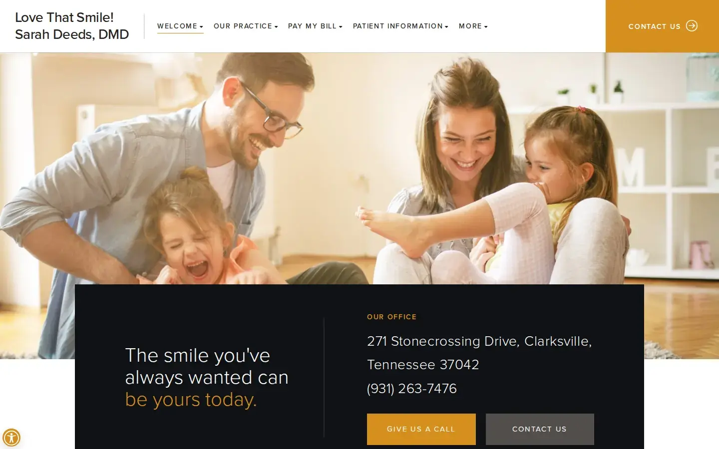 Homepage preview of Children’s Dentist