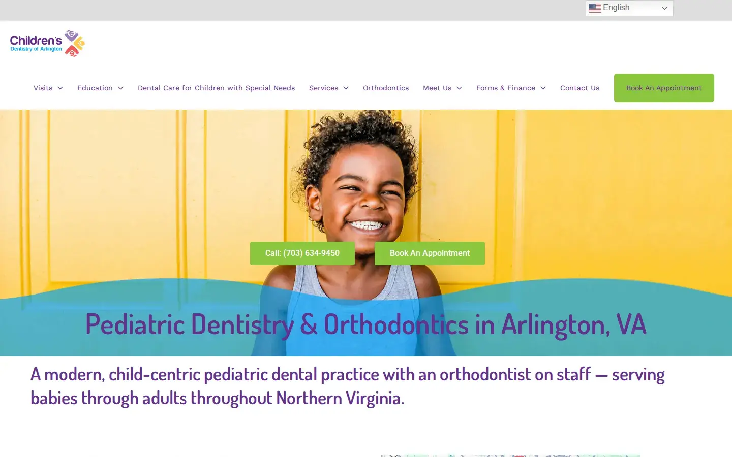 Homepage preview of Children’s Dentistry of Arlington