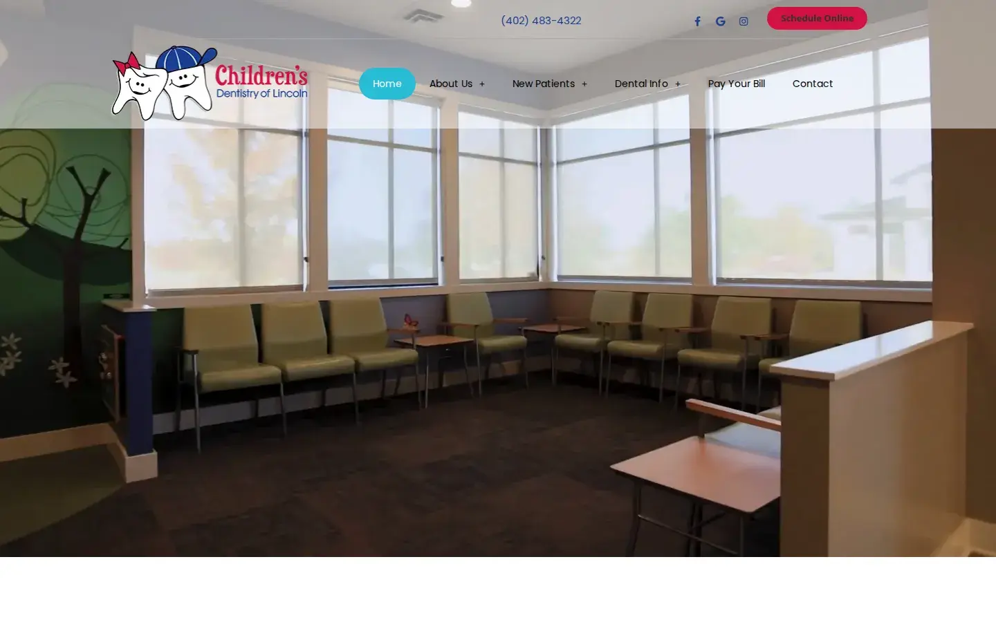 Homepage preview of Children’s Dentistry of Lincoln