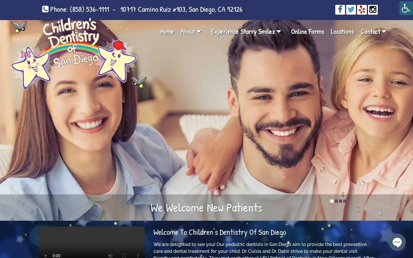 Homepage preview of Children’s Dentistry of San Diego