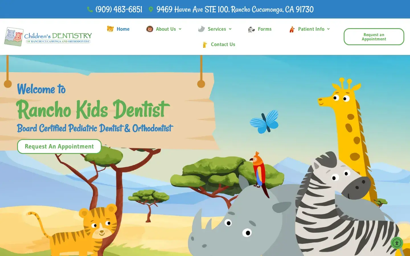 Homepage preview of Childrens Dentistry of Rancho Cucamonga and Orthodontist