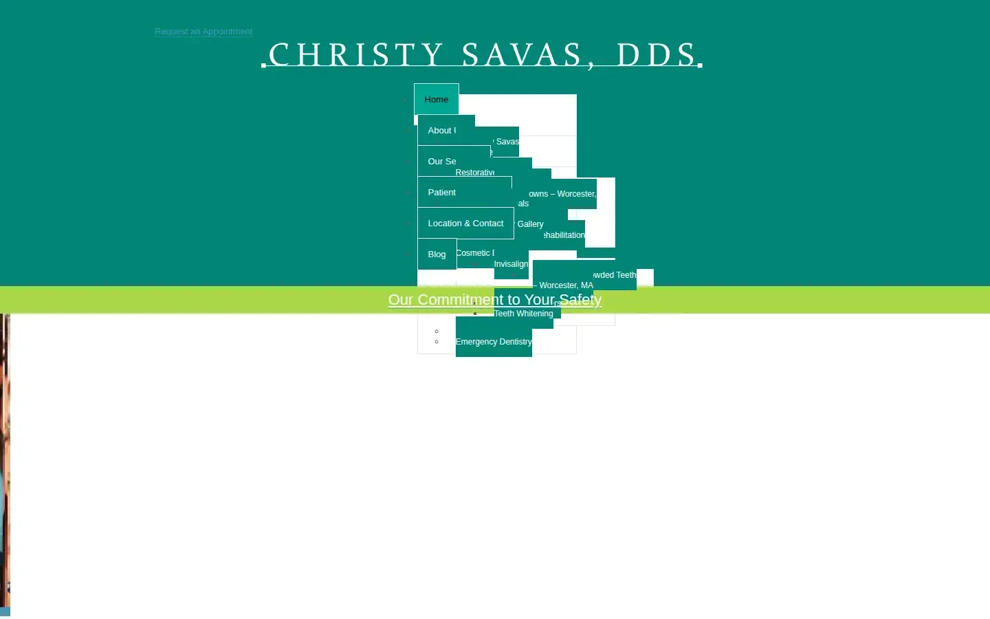 Homepage preview of Christy Savas, DDS