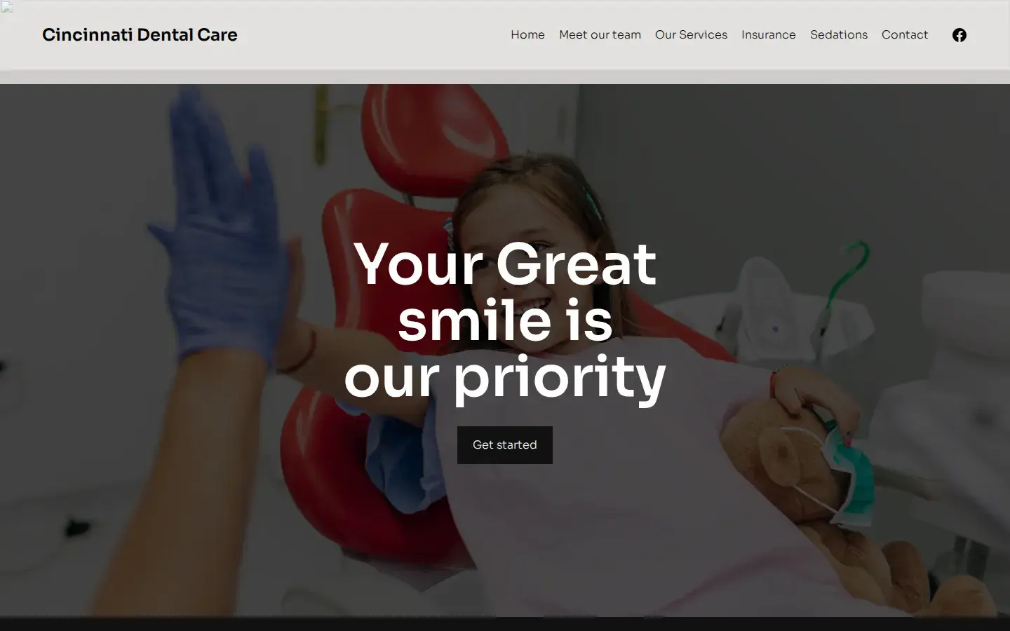 Homepage preview of Cincinnati Dental Care
