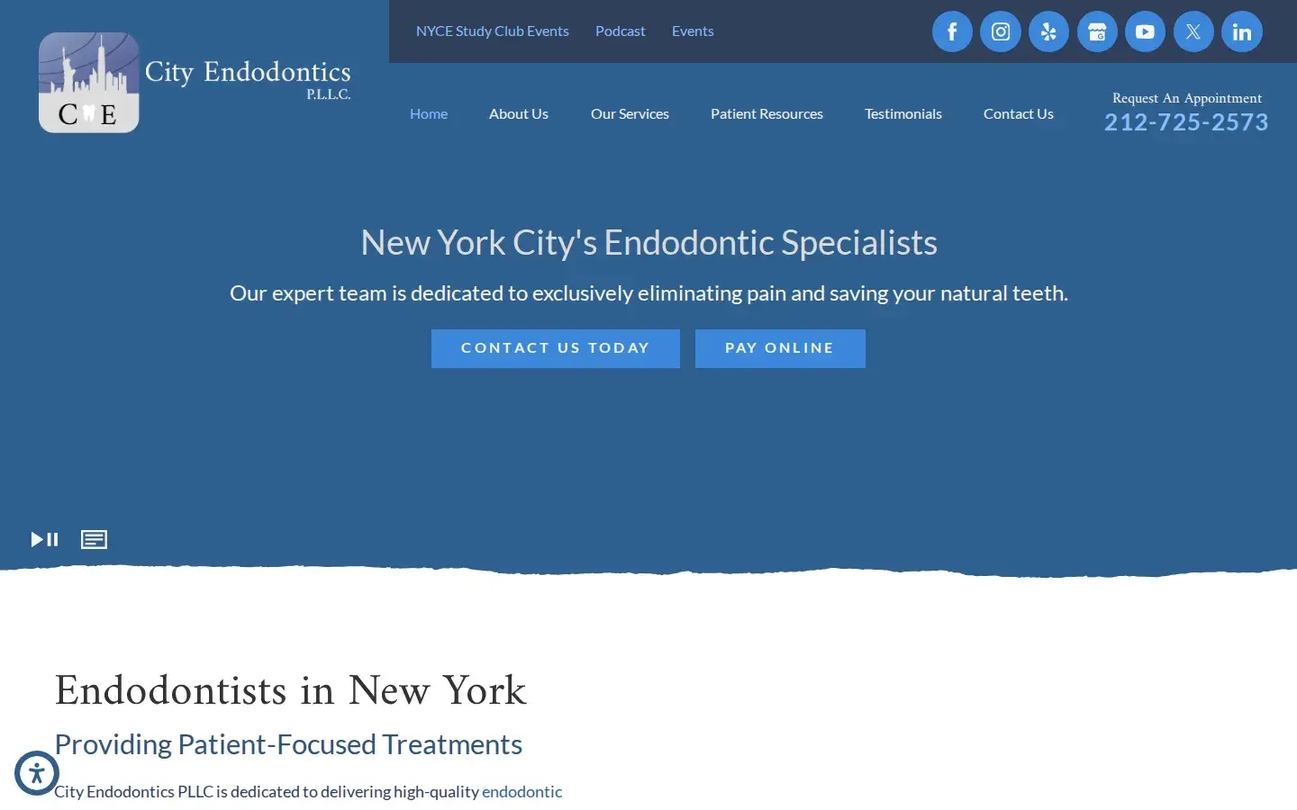 Homepage preview of City Endodontics P.L.L.C.