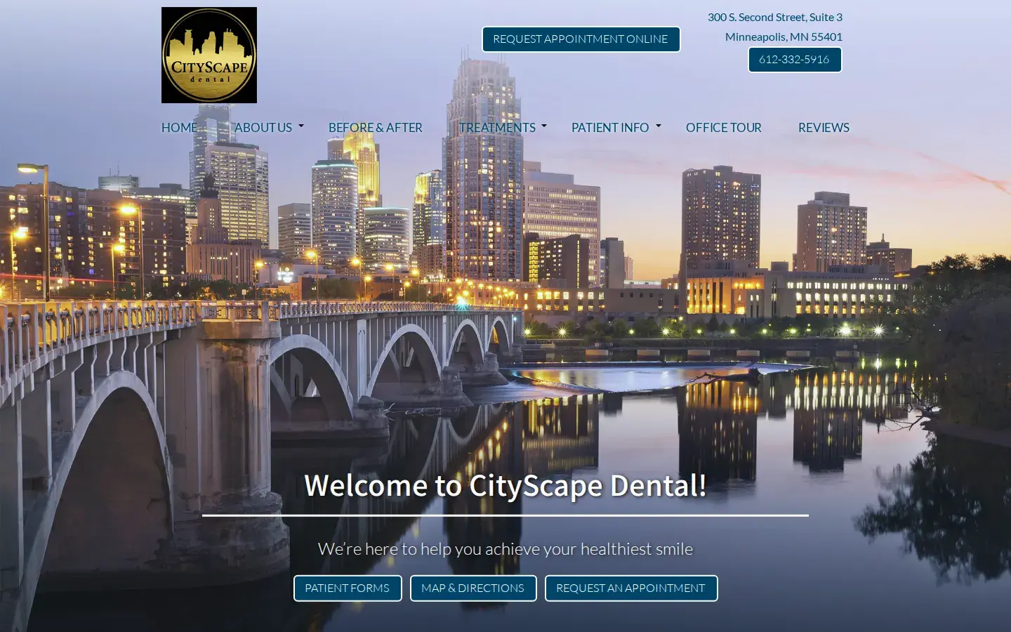Homepage preview of CityScape Dental Arts – Dr. Oz, DDS