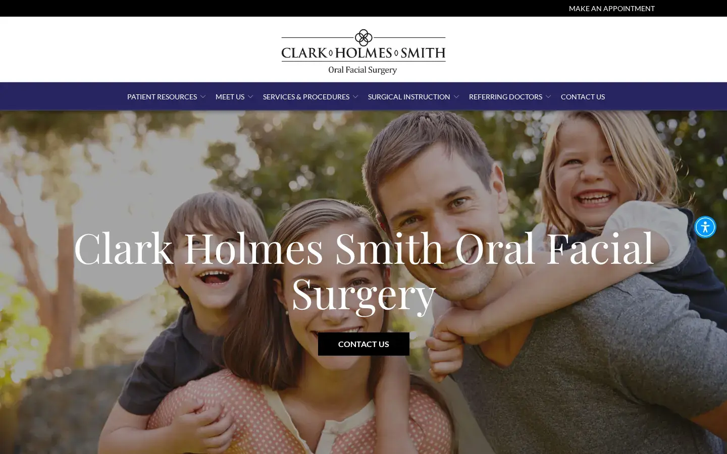 Homepage preview of Clark Holmes Smith Oral Facial Surgery