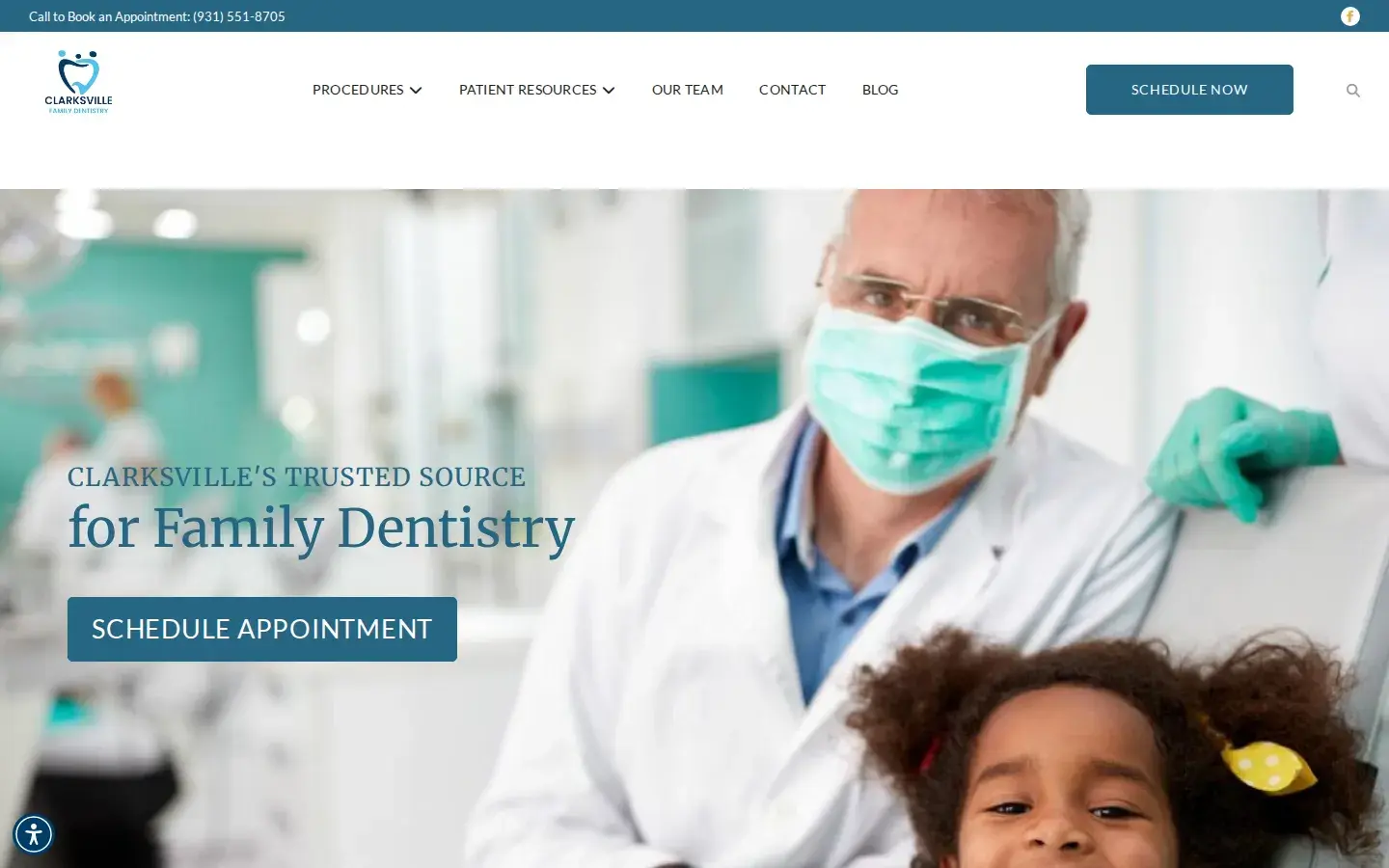 Homepage preview of Clarksville Family Dentistry