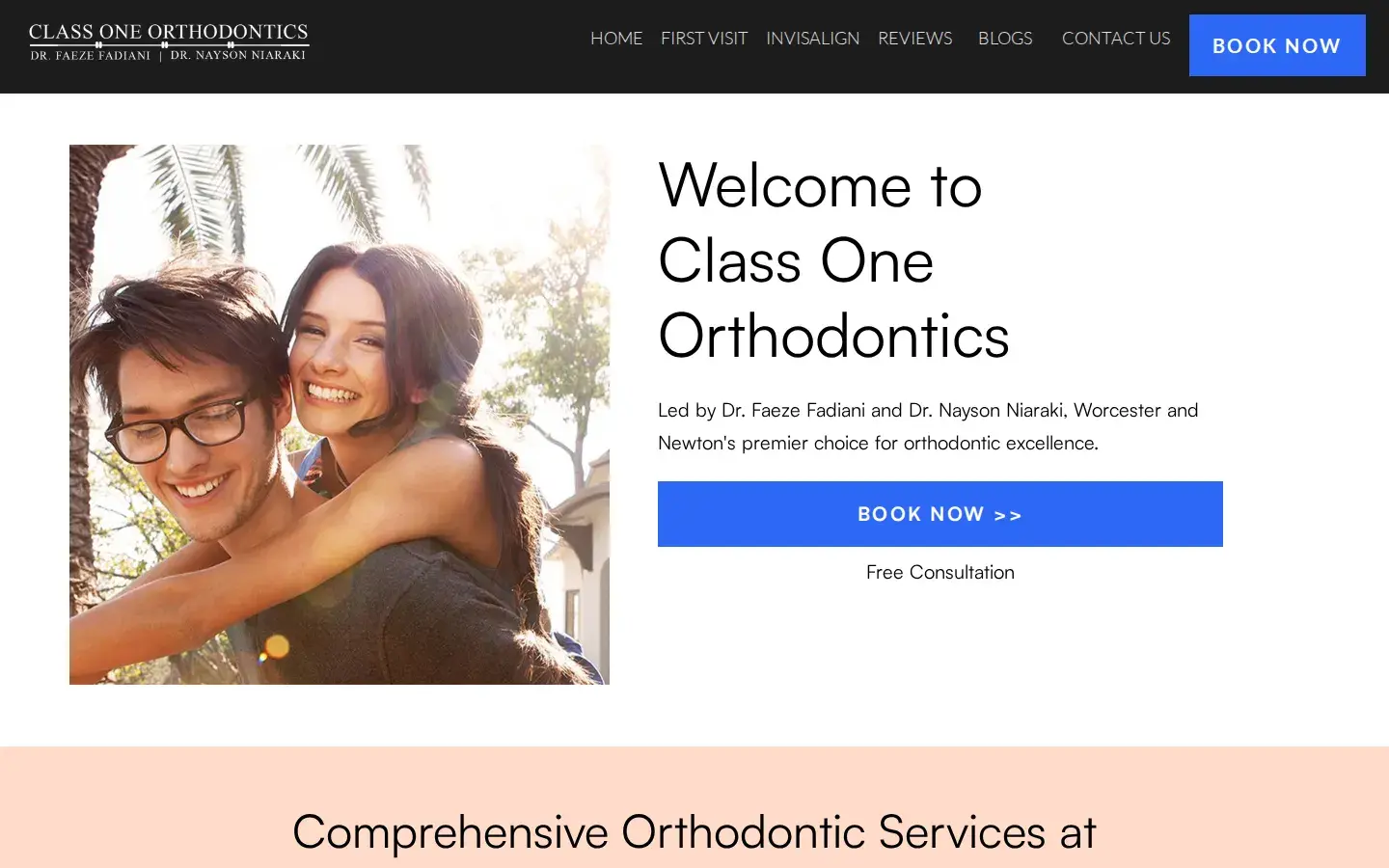 Homepage preview of Class One Orthodontics