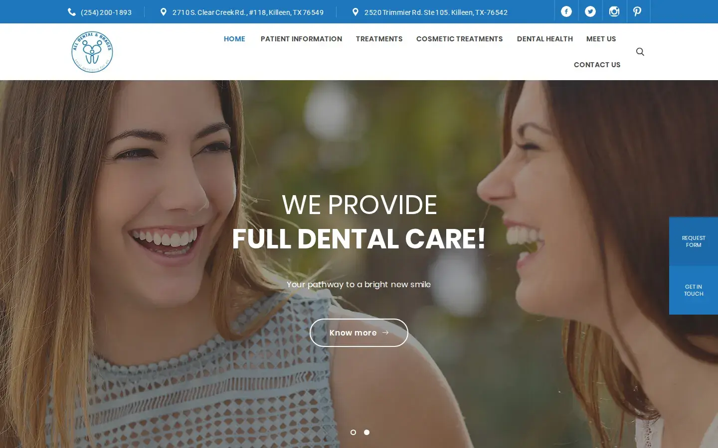 Homepage preview of Clear Creek Family & Cosmetic Dentistry