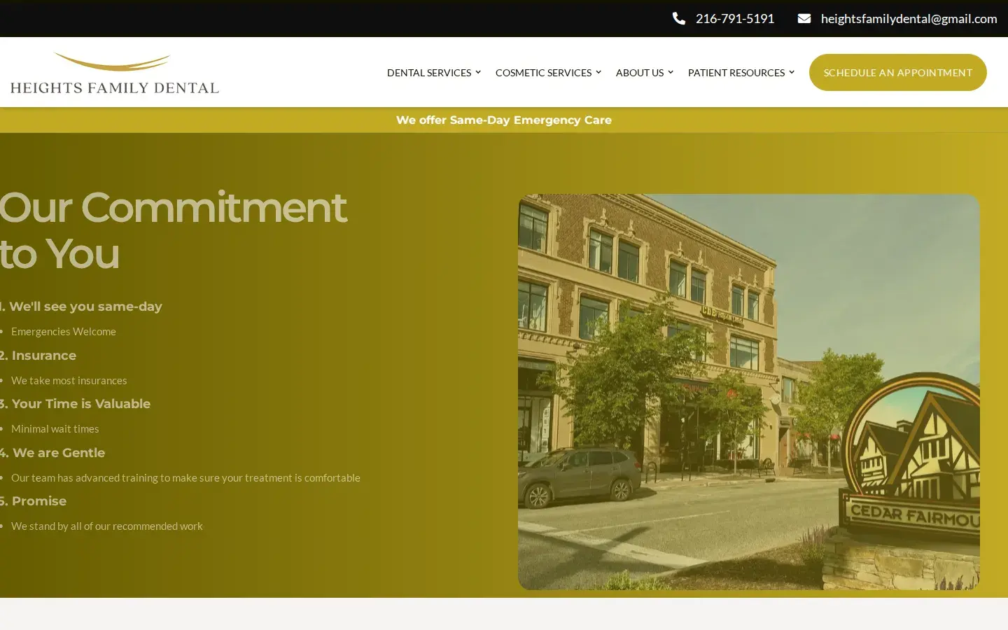 Homepage preview of Cleveland Heights Dental