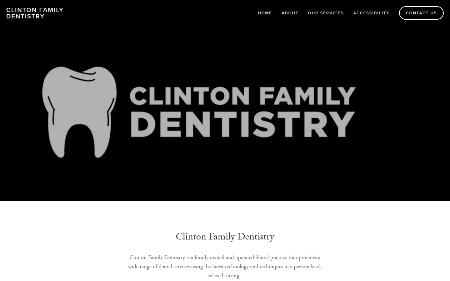 Homepage preview of Clinton Family Dentistry