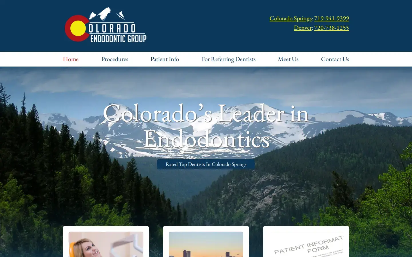 Homepage preview of Colorado Endodontic Group