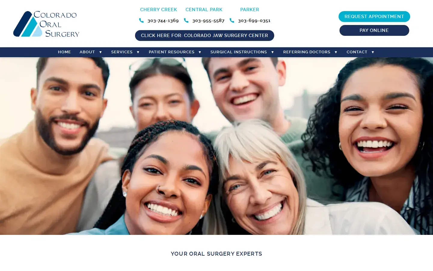 Homepage preview of Colorado Oral Surgery